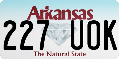 AR license plate 227UOK