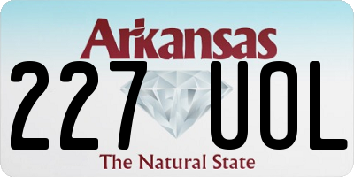 AR license plate 227UOL