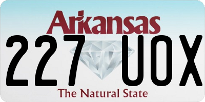 AR license plate 227UOX