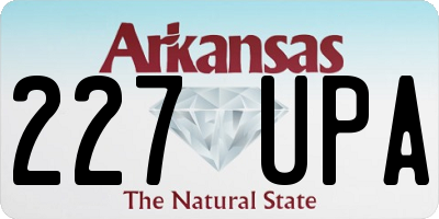 AR license plate 227UPA