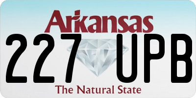 AR license plate 227UPB