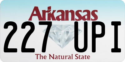 AR license plate 227UPI