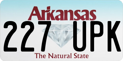 AR license plate 227UPK