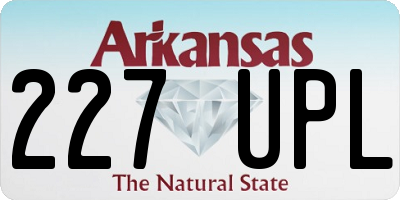 AR license plate 227UPL