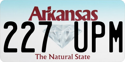 AR license plate 227UPM