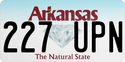 AR license plate 227UPN