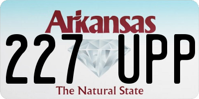 AR license plate 227UPP