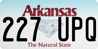 AR license plate 227UPQ