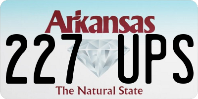 AR license plate 227UPS