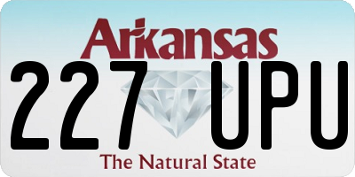 AR license plate 227UPU