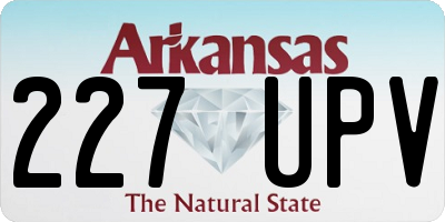 AR license plate 227UPV