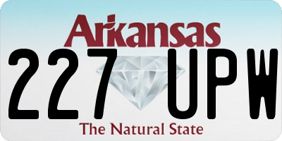 AR license plate 227UPW