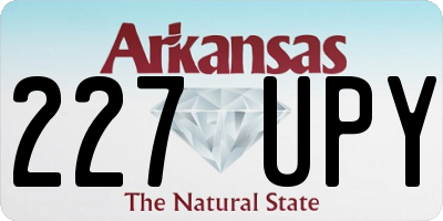AR license plate 227UPY