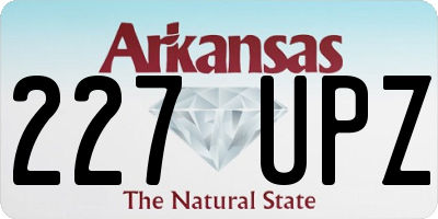 AR license plate 227UPZ