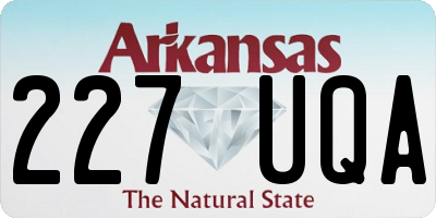 AR license plate 227UQA