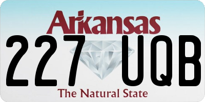 AR license plate 227UQB