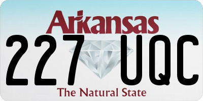 AR license plate 227UQC
