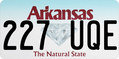 AR license plate 227UQE