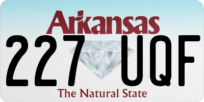 AR license plate 227UQF