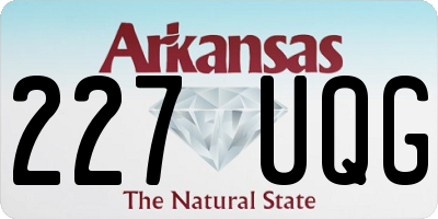 AR license plate 227UQG
