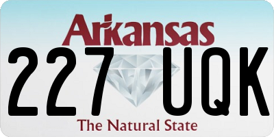 AR license plate 227UQK