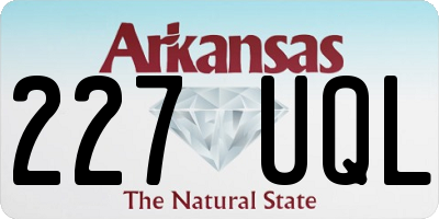 AR license plate 227UQL