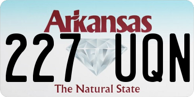 AR license plate 227UQN