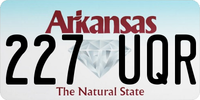 AR license plate 227UQR