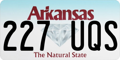 AR license plate 227UQS