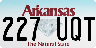 AR license plate 227UQT