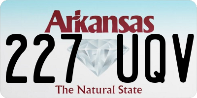 AR license plate 227UQV