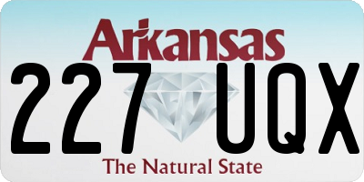 AR license plate 227UQX