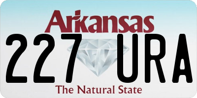 AR license plate 227URA