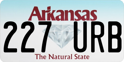 AR license plate 227URB
