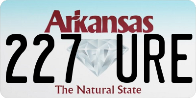 AR license plate 227URE