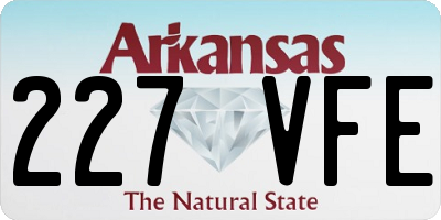 AR license plate 227VFE