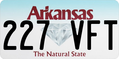 AR license plate 227VFT