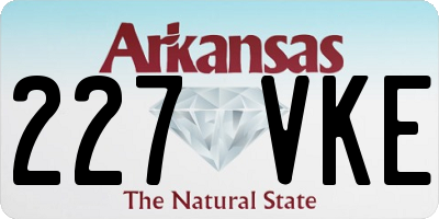 AR license plate 227VKE