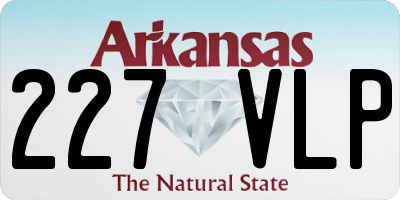 AR license plate 227VLP