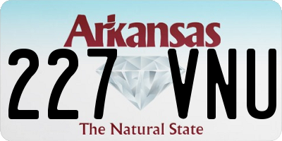 AR license plate 227VNU