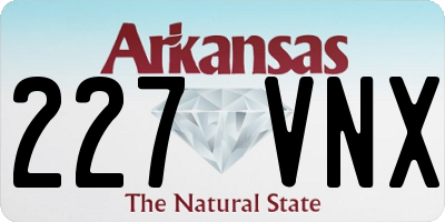 AR license plate 227VNX