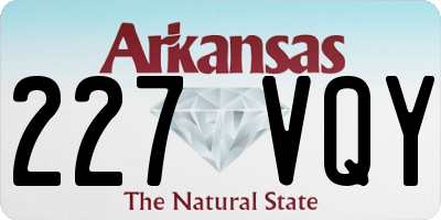 AR license plate 227VQY