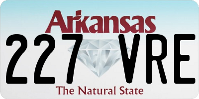 AR license plate 227VRE
