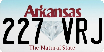 AR license plate 227VRJ