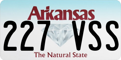 AR license plate 227VSS