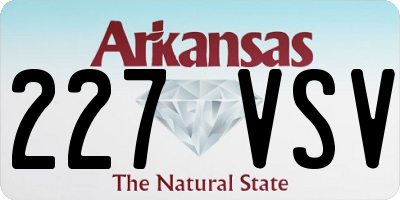 AR license plate 227VSV