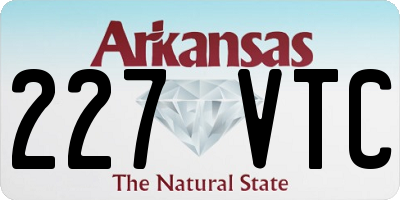 AR license plate 227VTC