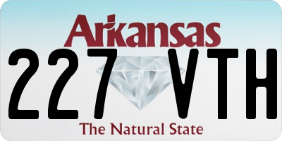 AR license plate 227VTH