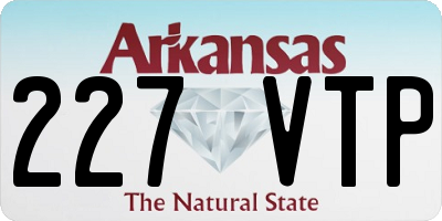 AR license plate 227VTP