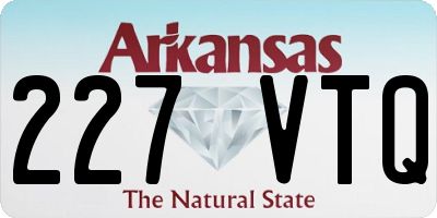 AR license plate 227VTQ